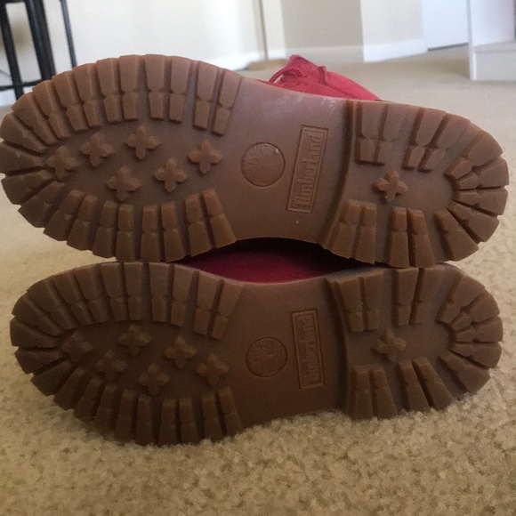 Limited Edition Red Timberland Boot - Like New - Picture 5 of 5